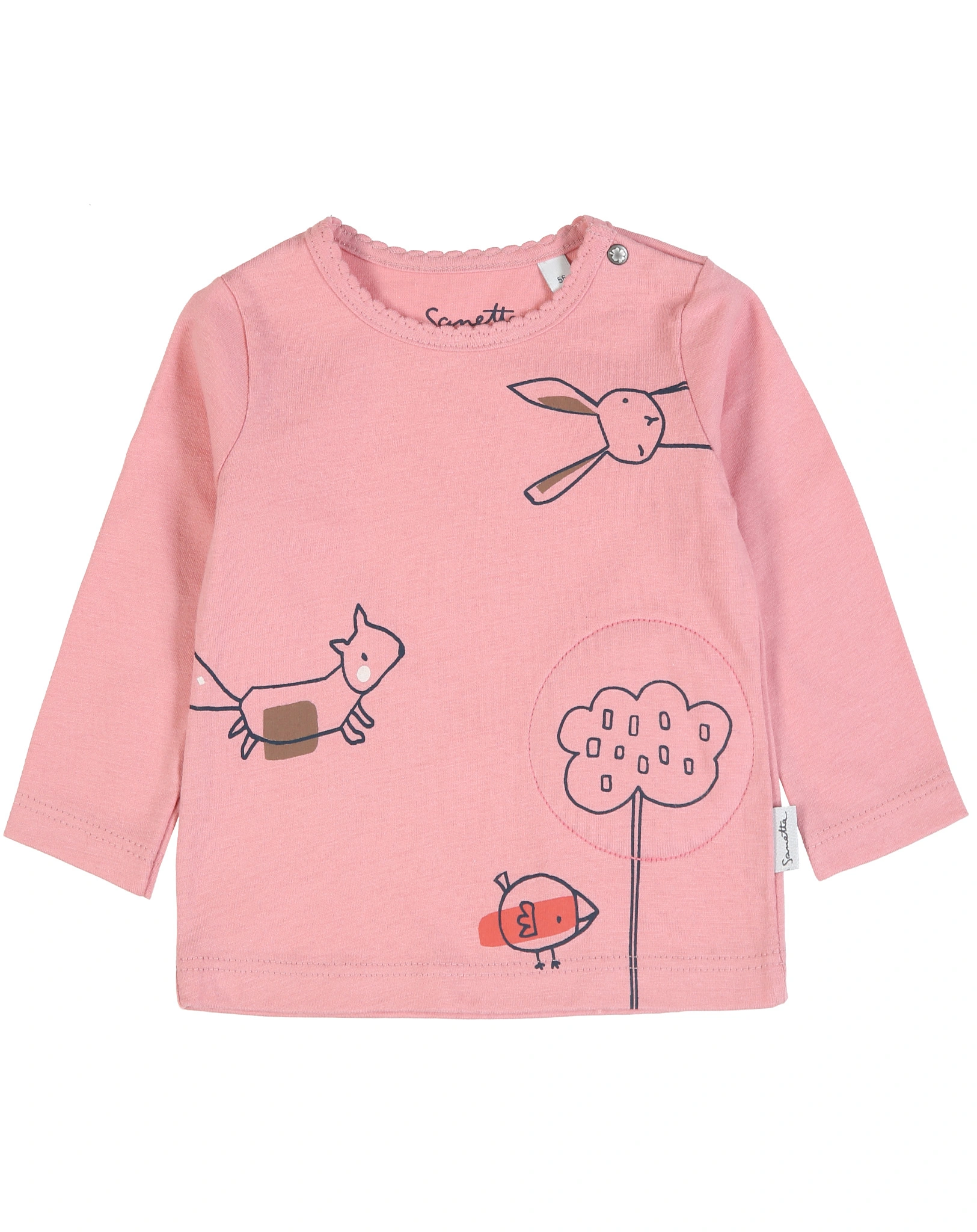 Langarmshirt FRIENDS in rosa
