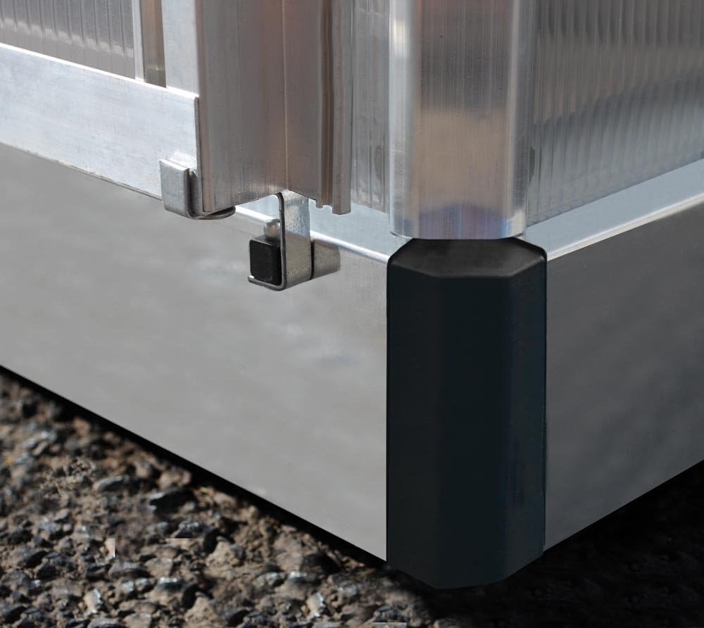 Palram-Canopia Aluminium Gewächshaus Bella 820 | 601x244 cm | Zwiebelform | 6 mm Polycarbonat-Doppelstegpaneele | Inkl. Zubehörset | UV-beständig & wetterfest | Mit Doppelflügeltür & 4 Dachfenstern