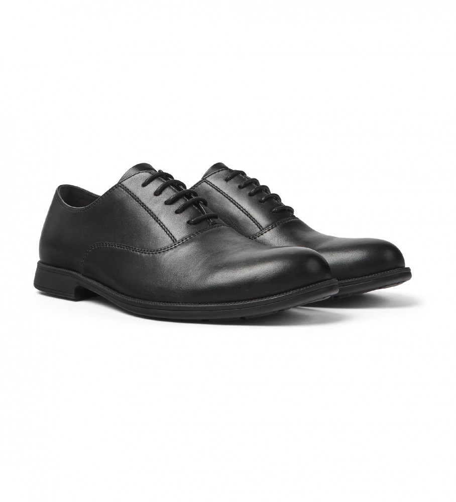 Sapatos de couro preto Camper 1913