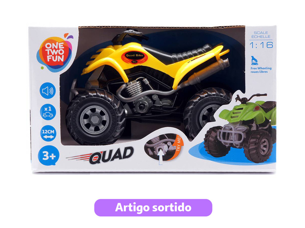 MOTOQUATRO ONE TWO FUN COM SOM MODELOS SORTIDOS