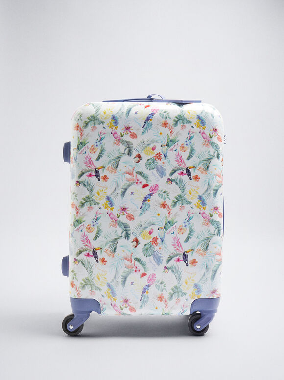 Mala de viagem estampada - Azul