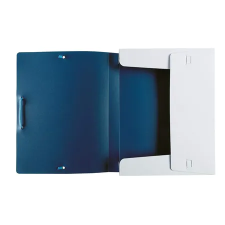 Idena Heftbox weiß/blau, A4