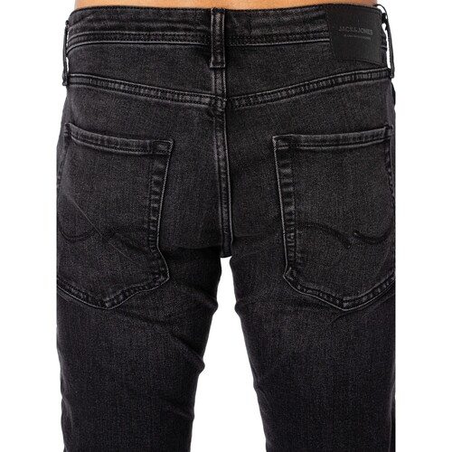 Jack & Jones - Vaqueros Ajustados Mike Original 389 Negro