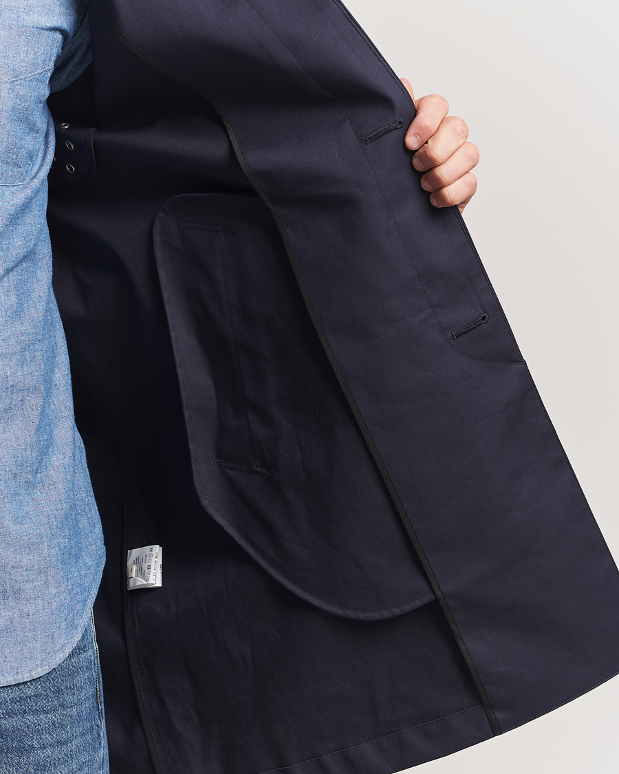 Mackintosh Donoon Car Coat Navy