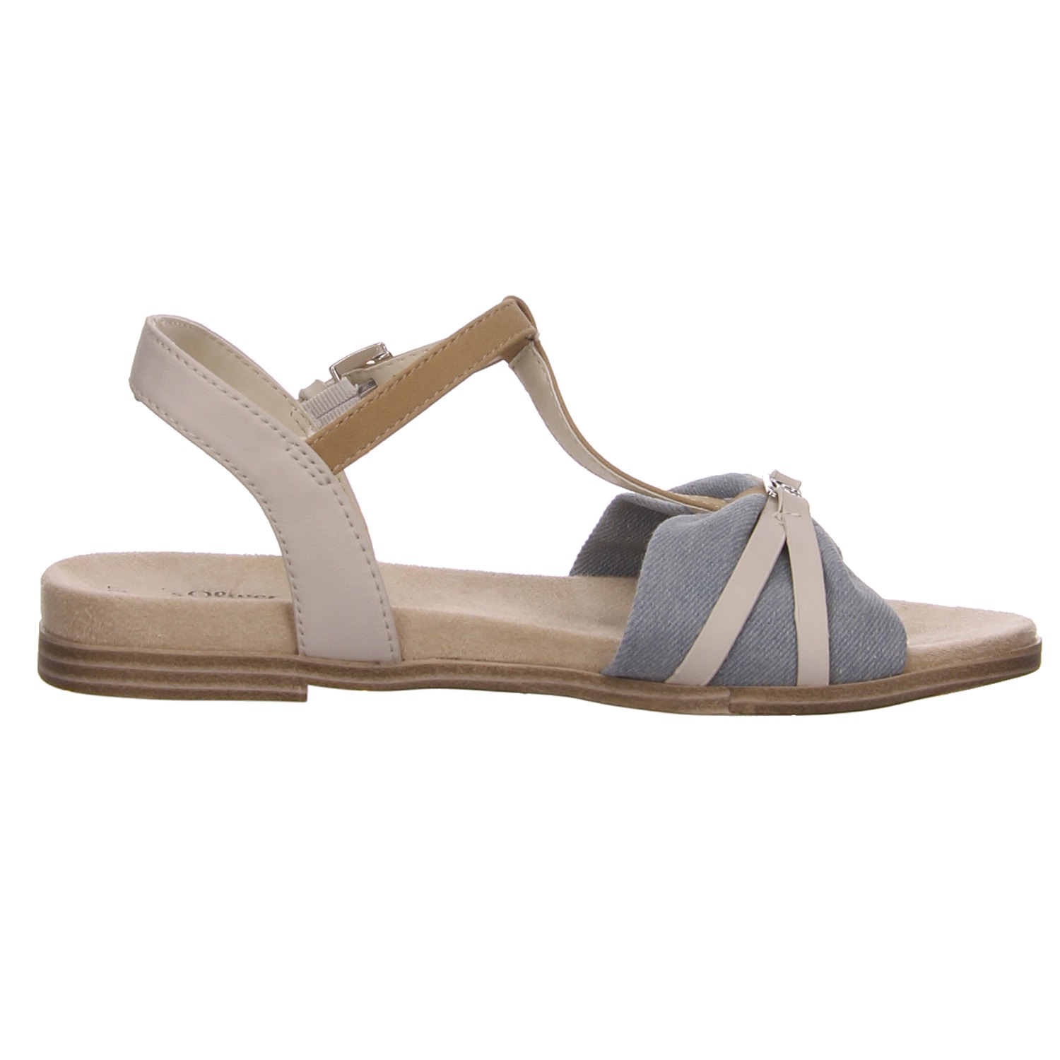 s.Oliver Sandalen blau/beige beige