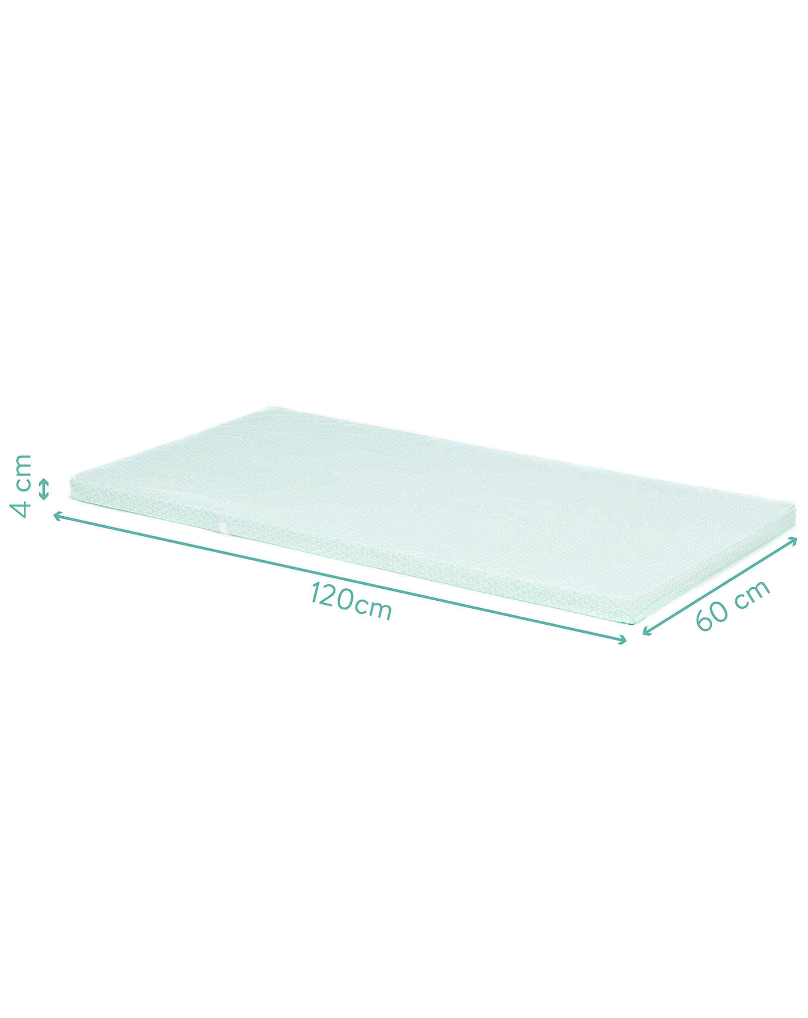 Reisebett-Matratze TRIANGLE (120x60) in mint