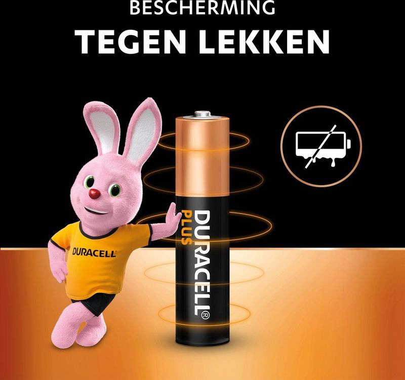 Duracell Plus AAA - alkaline batterijen - 1,5V, LR03 - 12 stuks