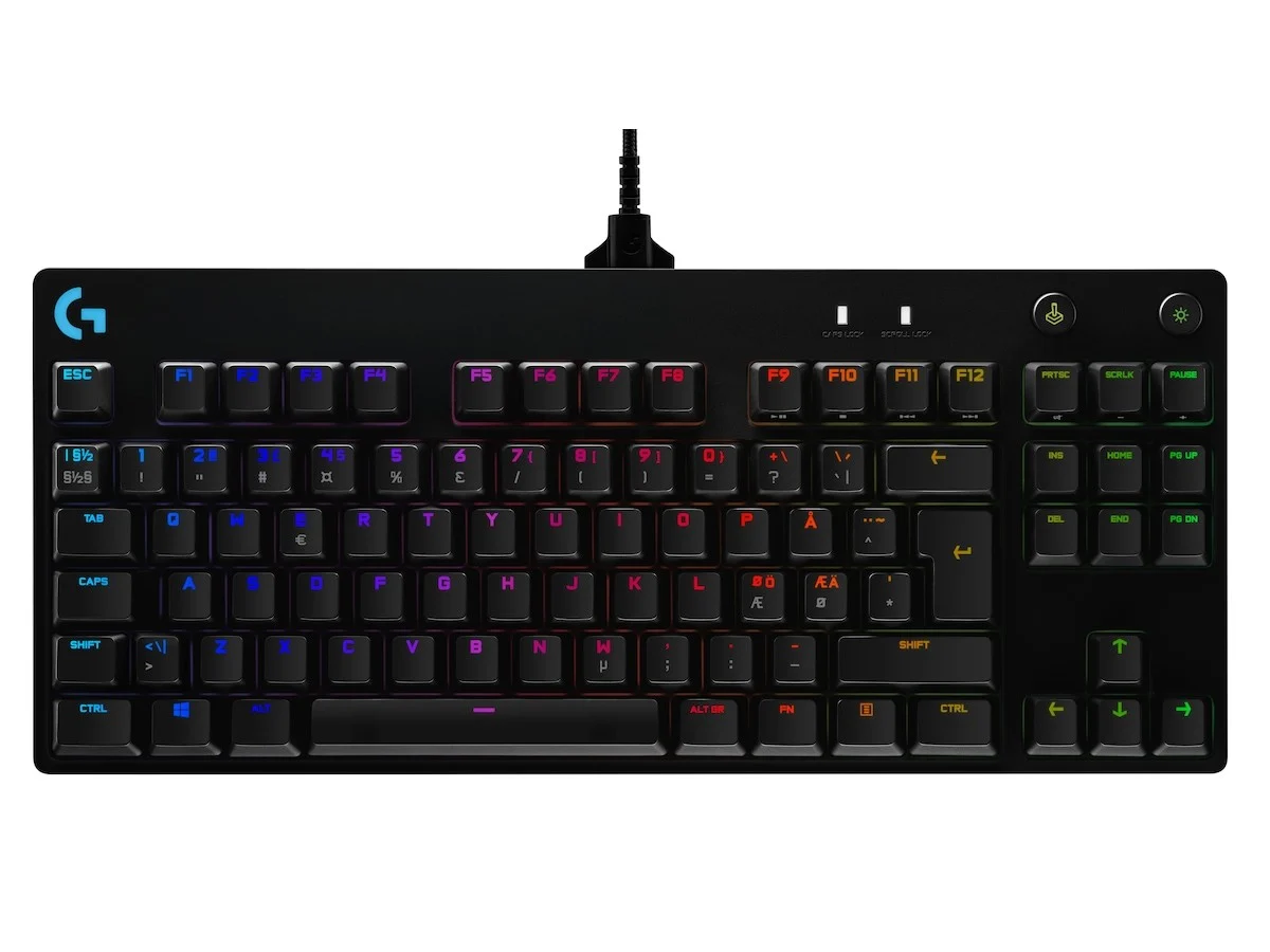 Logitech G PRO Mechanical Gaming Keyboard - BLACK - USB - NORDIC