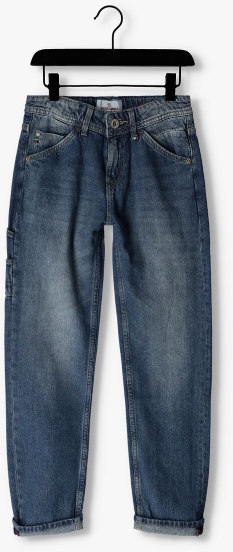 VINGINO blauwe vingino straight leg jeans peppe carpenter