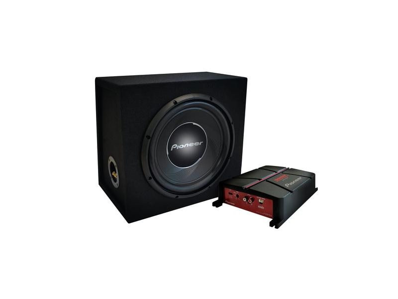 Pioneer Subwoofer GXT-3730B-SET Subwoofer-Set zur Erweiterung des Auto-Soundsystems
