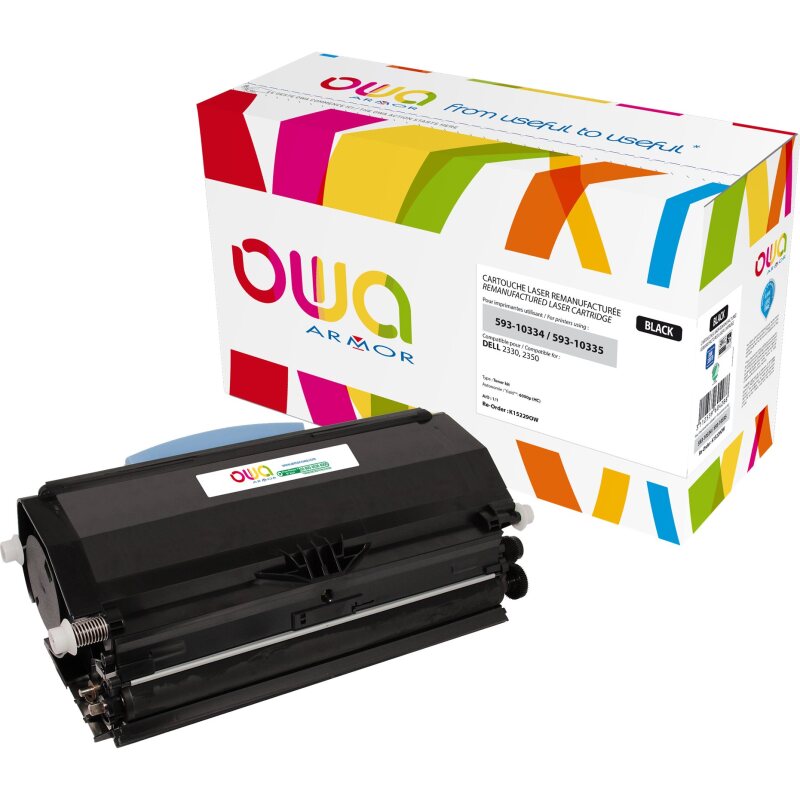 Toner remanufacturé OWA - haute capacité - Noir - pour DELL 593-10334, 593-10335