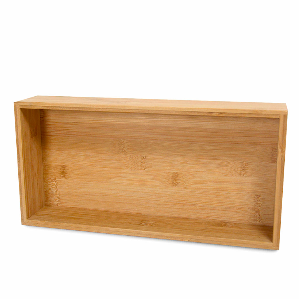Organiseur rectangulaire bambou 15x30x6.2cm