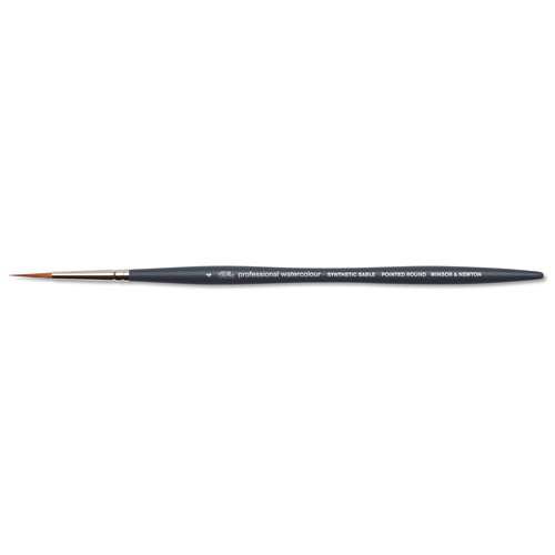 WINSOR & NEWTON™ Professional Synthetik-Aquarellpinsel, Zobelhaar Imitation, rund/spitz