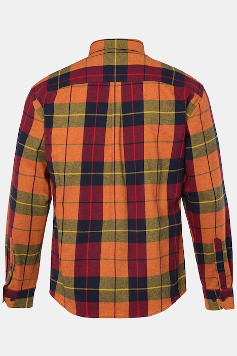 JP 1880 Karo-Flanellhemd, Buttondown-Kragen, Modern Fit, bis 8 XL
