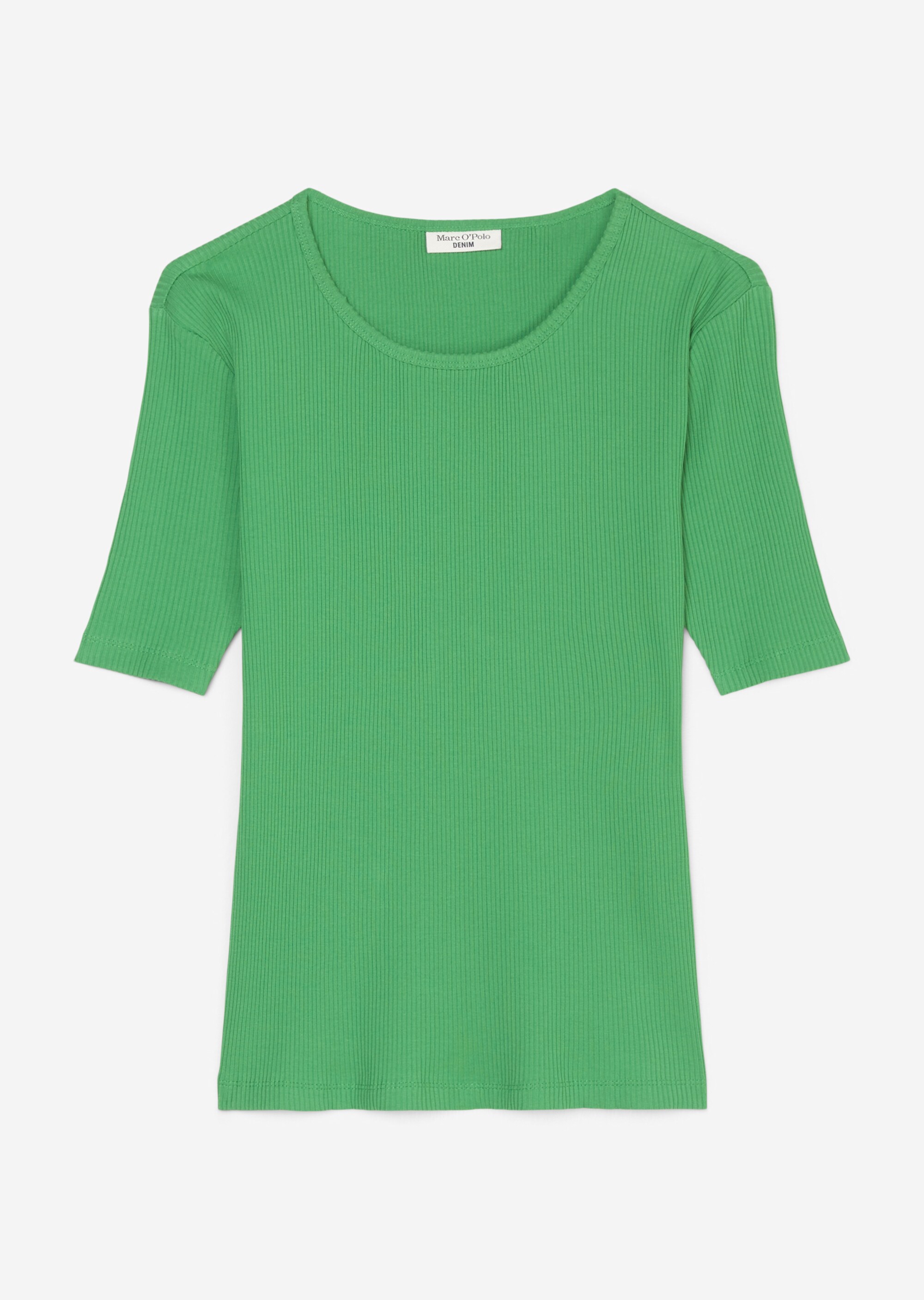 T-Shirt slim aus Ripp-Jersey