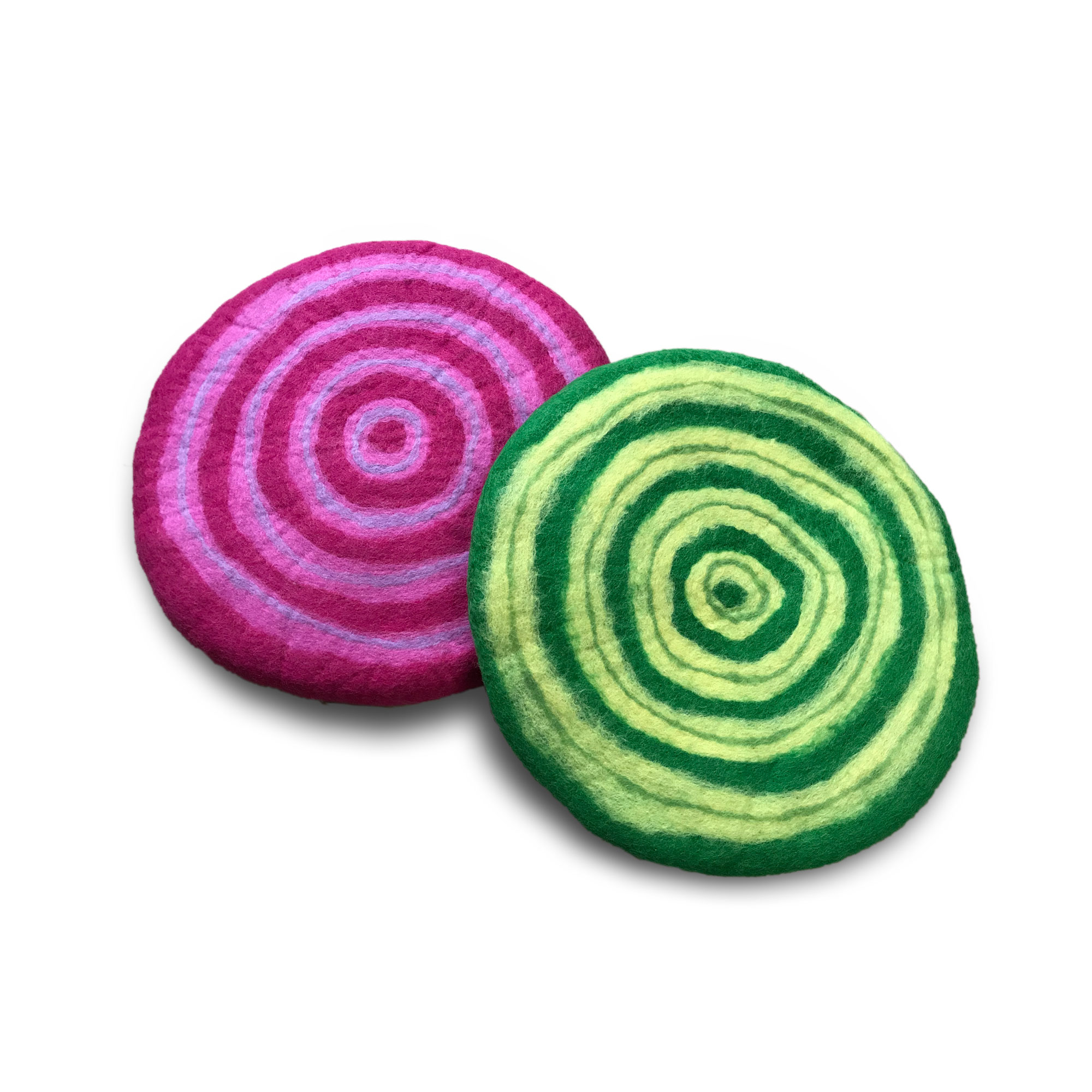 Filz-Sitzkissen, pink, Ø 40 cm, H 3,5 cm von fischer's lagerhaus
