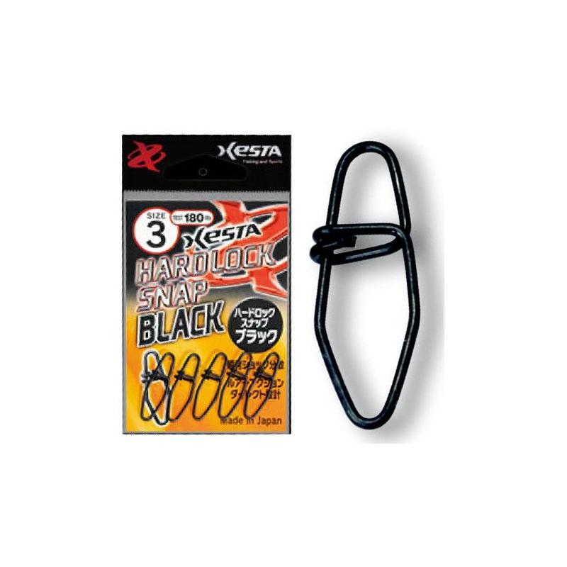 Agrafe Xesta Hard Lock Snap Black - Pack