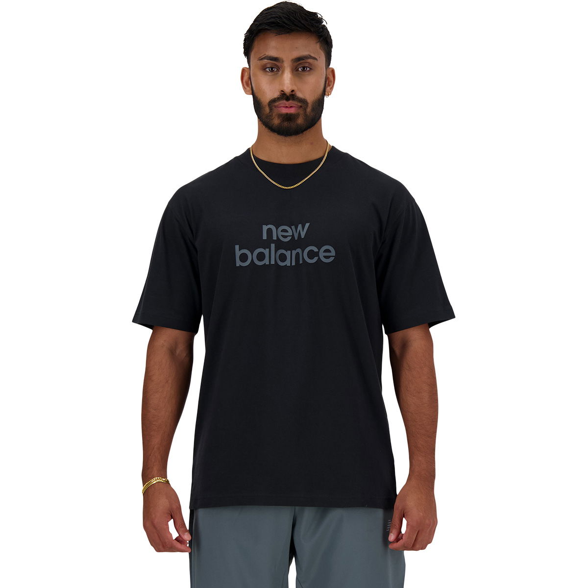 New Balance Linear Logo Relaxe T-shirt Herre