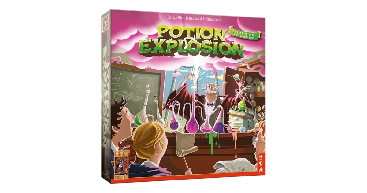 999 GamesPotion Explosion Bordspel  (Nederlands, 2 - 4 spelers, 45 minuten, Vanaf 8 jaar)