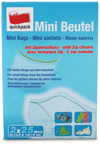 Quickpack Mini - Beutel mit Zipverschluß