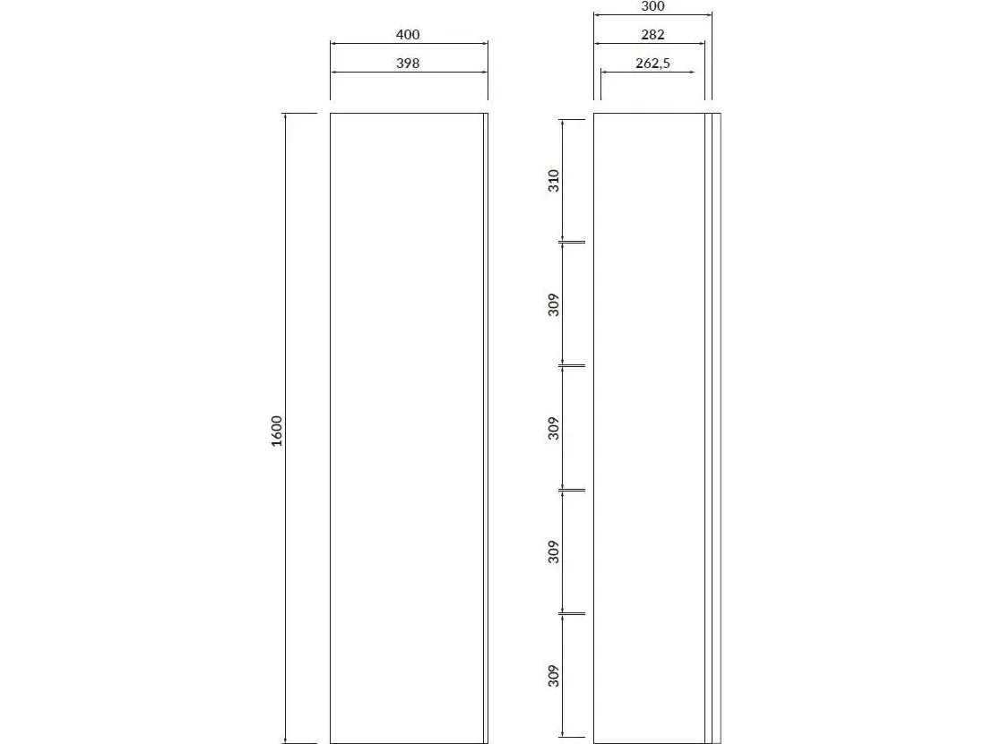 Cersanit S522-035 VIRGO GRAY POST WITH BLACK ZMONT HANDLE. // CER.VIRGO.SW.MONT.CHARGE