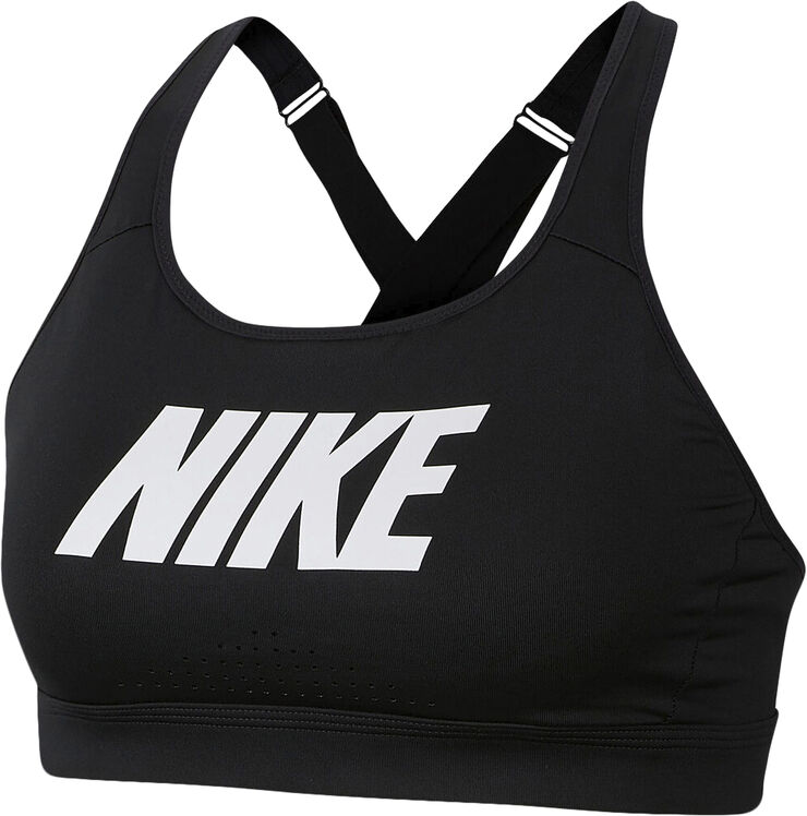 Nike Impact Strappy High Support Sports Bh Sort