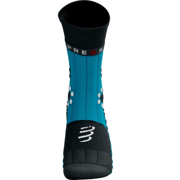 Chaussette running COMPRESSPORT PRO RACING SOCKS WINTER TRAIL MOSAIC BLUE/BLACK