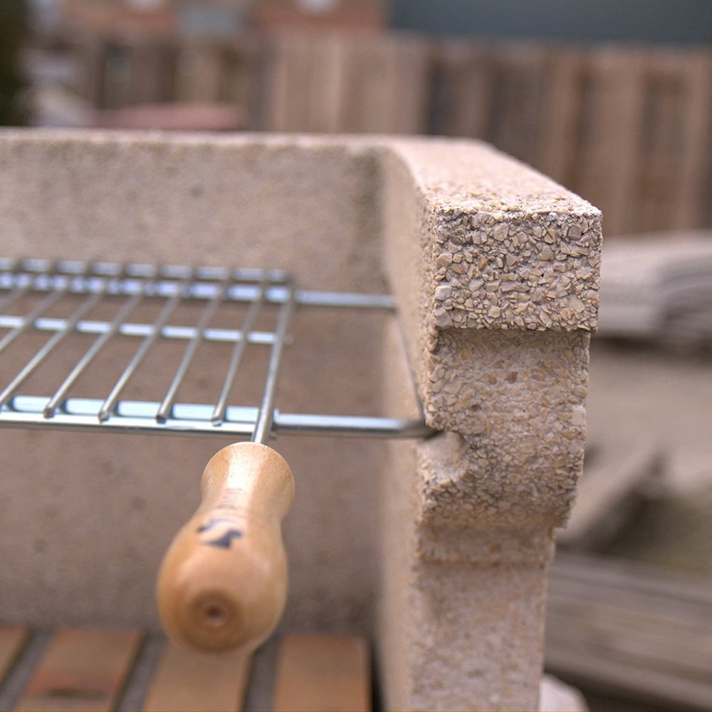 Grille de barbecue extensible 70x40cm acier zingué