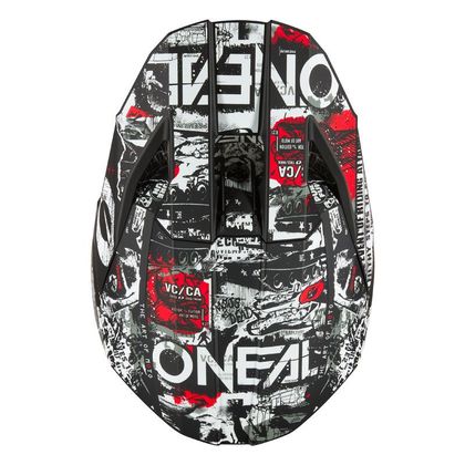 Casque cross O'Neal 3SRS - ATTACK 2025 - Noir / Blanc