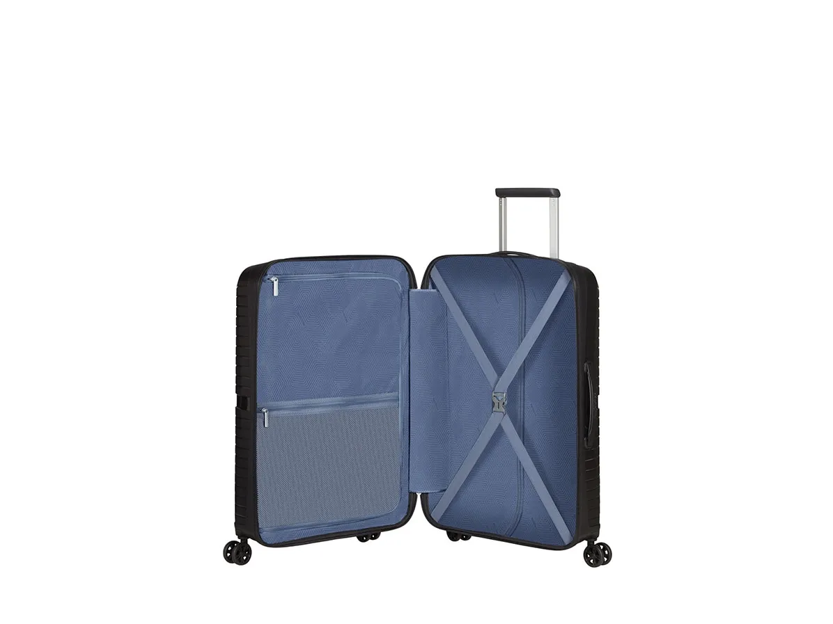American Tourister AIRCONIC, Spinner, Sort, Mellem, Polypropylen (PP), 4 hjul, Roterende hjul