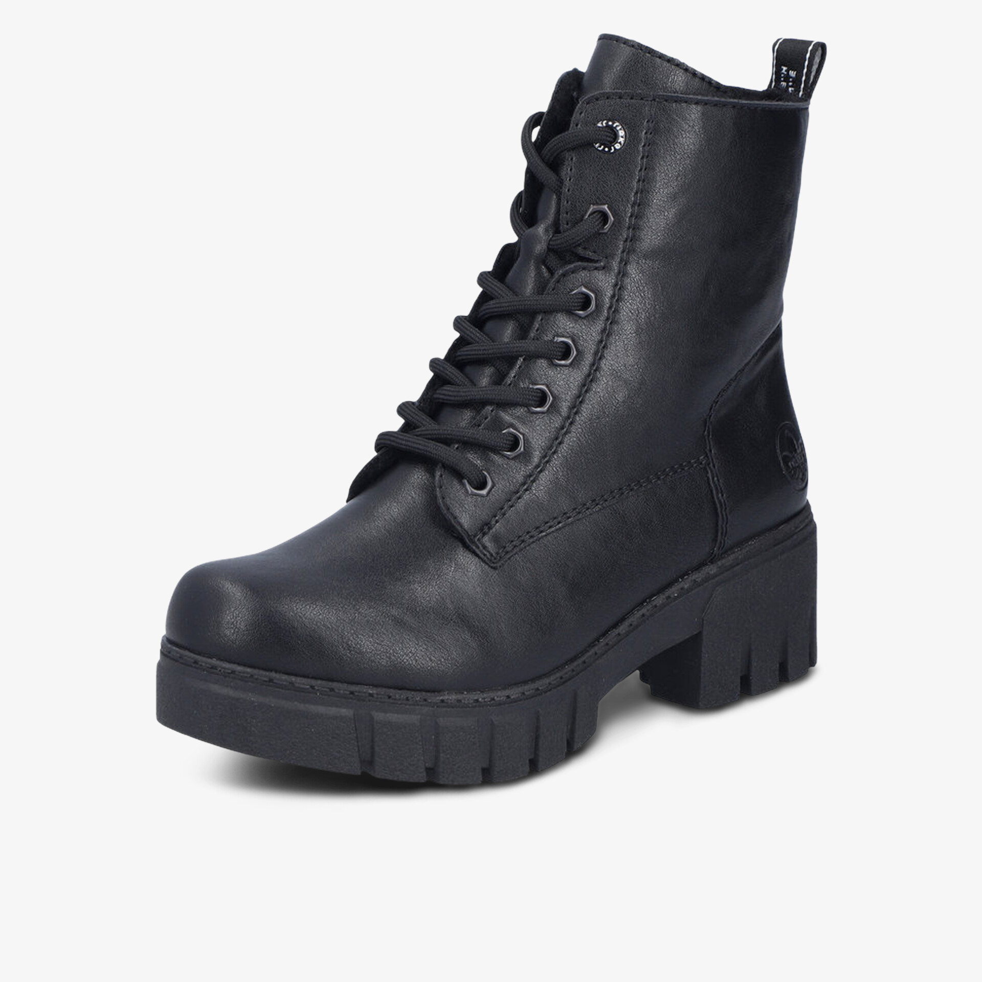 rieker Damen Schnürstiefeletten schwarz