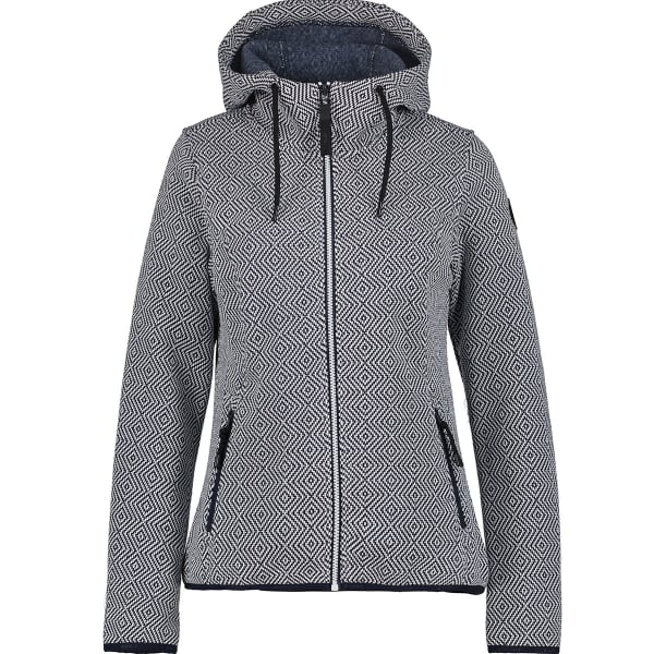 Veste polaire randonnée ICEPEAK ADRIAN MIDLAYER JACKET W BLEU FONCE