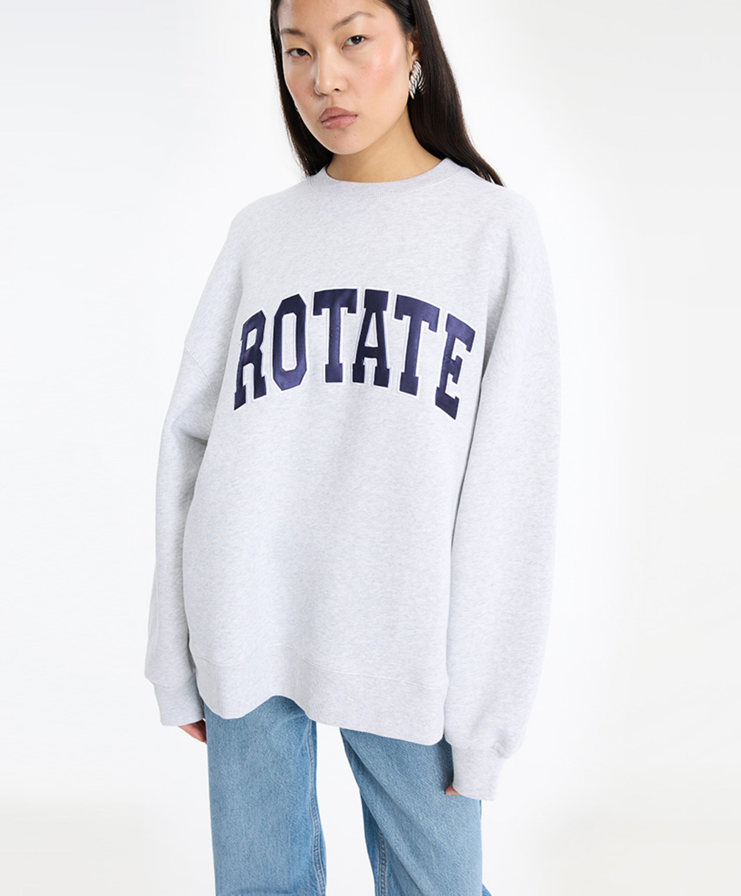 ROTATE Dames sweater grijs
