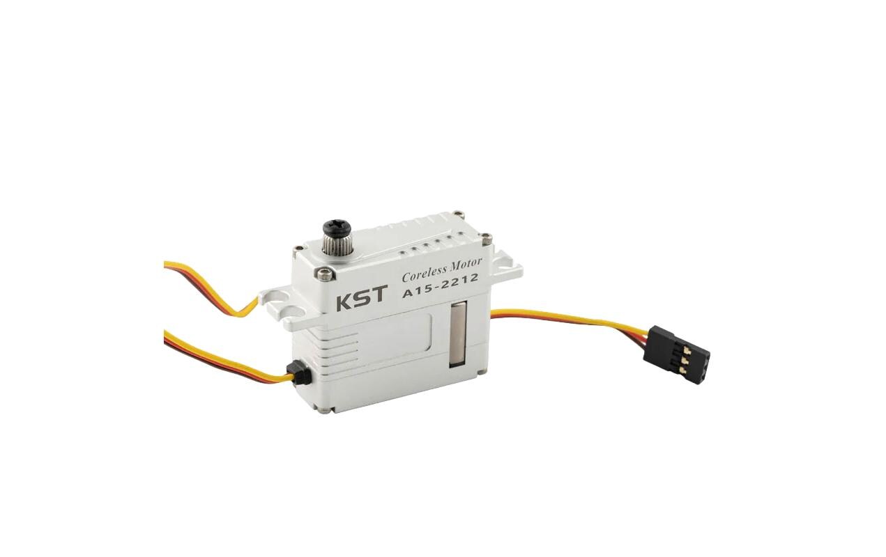Mini Servo A15-2212 V8.0 25 kg, 0.11 s, Digital HV15 mm Miniservo mit doppelt kugelgelagertem Stahlgetriebe und Softstart