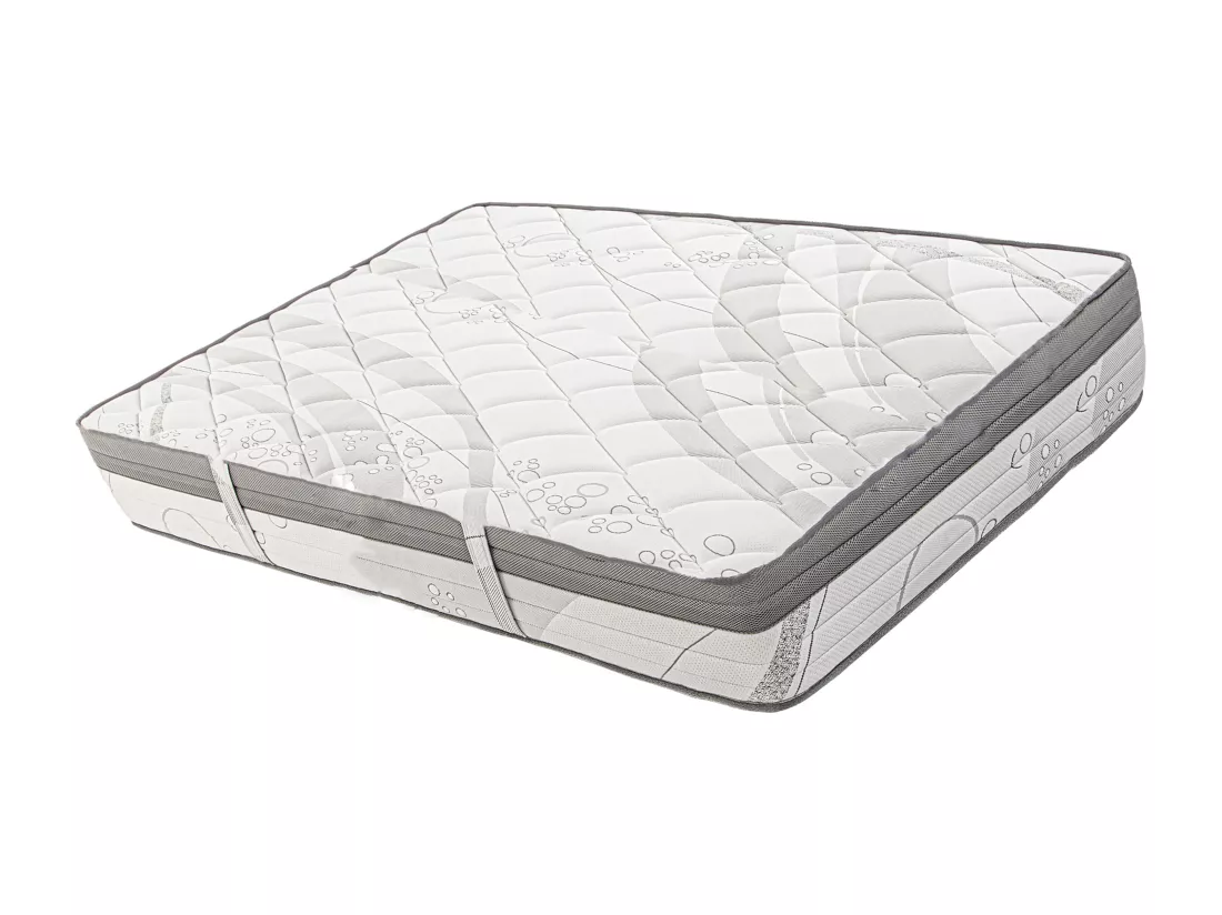 Matelas ZORA, réversible 180x200 cm, en mousse mémoire de forme, ferme, indépendance du couchage, avec face été/hiver, épaisseur 26cm