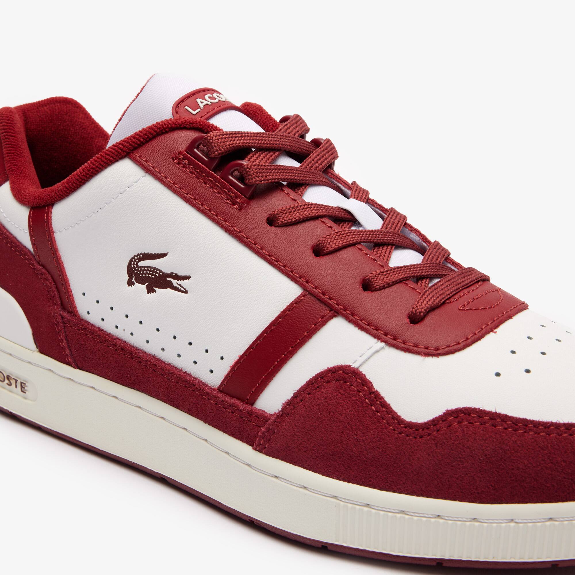 Sneakers T-Clip homme en cuir avec languette siglée Sneakers - Blanc - Lacoste - Homme