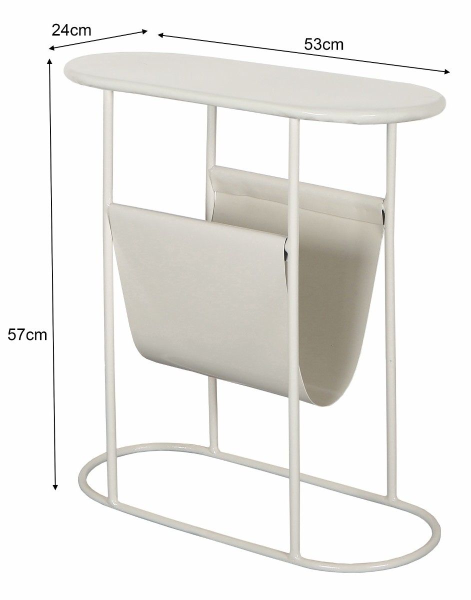 Bijzettafel Luna B53.5 x D24 x H57.5 cm