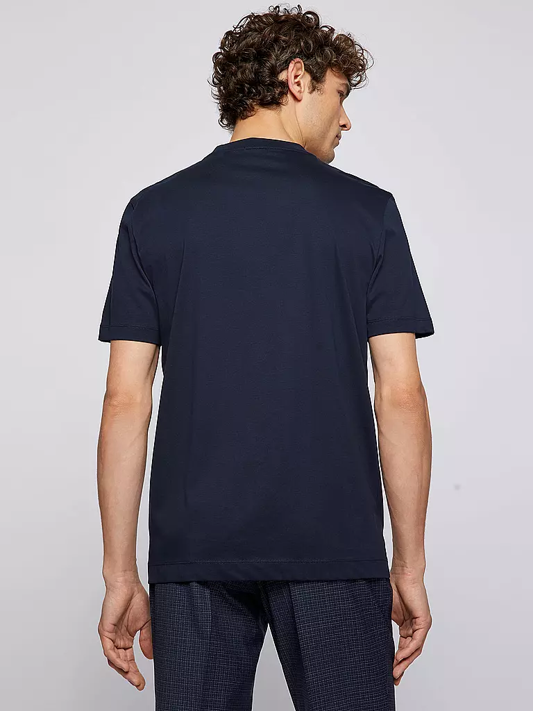BOSS T-Shirt Regular Fit THOMPSON dunkelblau