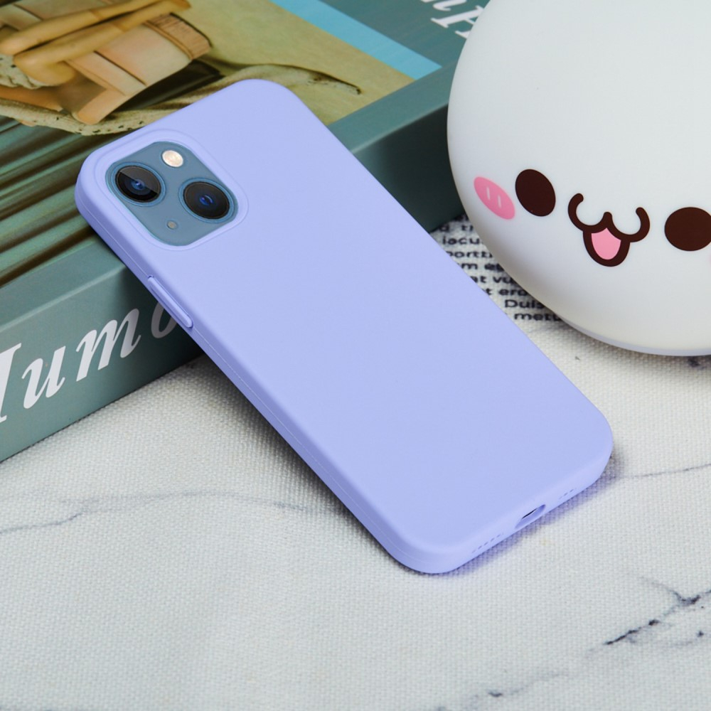 iPhone 14 Silikon Case Hülle - Lila