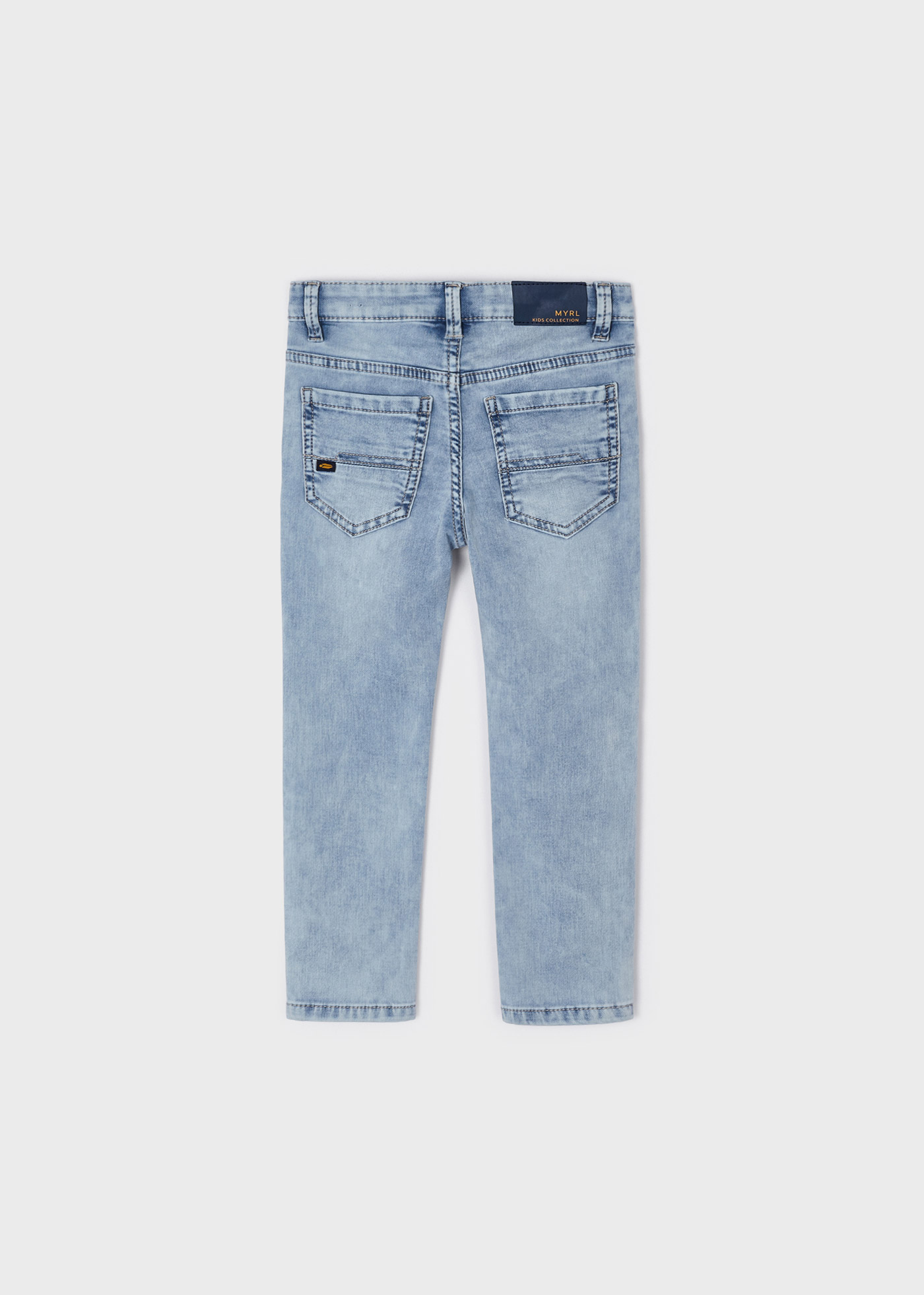 Calças jeans slim fit em algodão sustentável para meninos