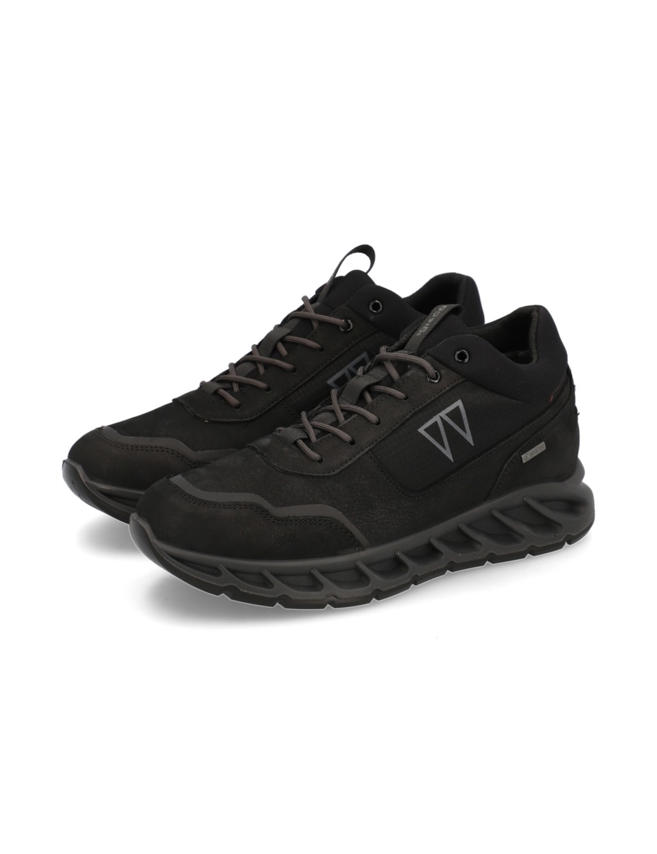 Lederkombination Sneaker Mid Cut