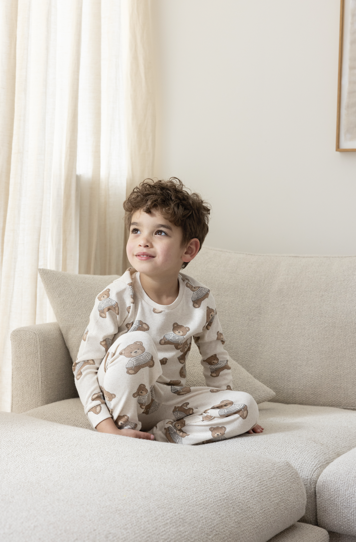 Feetje Pyjama Teddy Bear - Premium Sleepwear offwhite melange