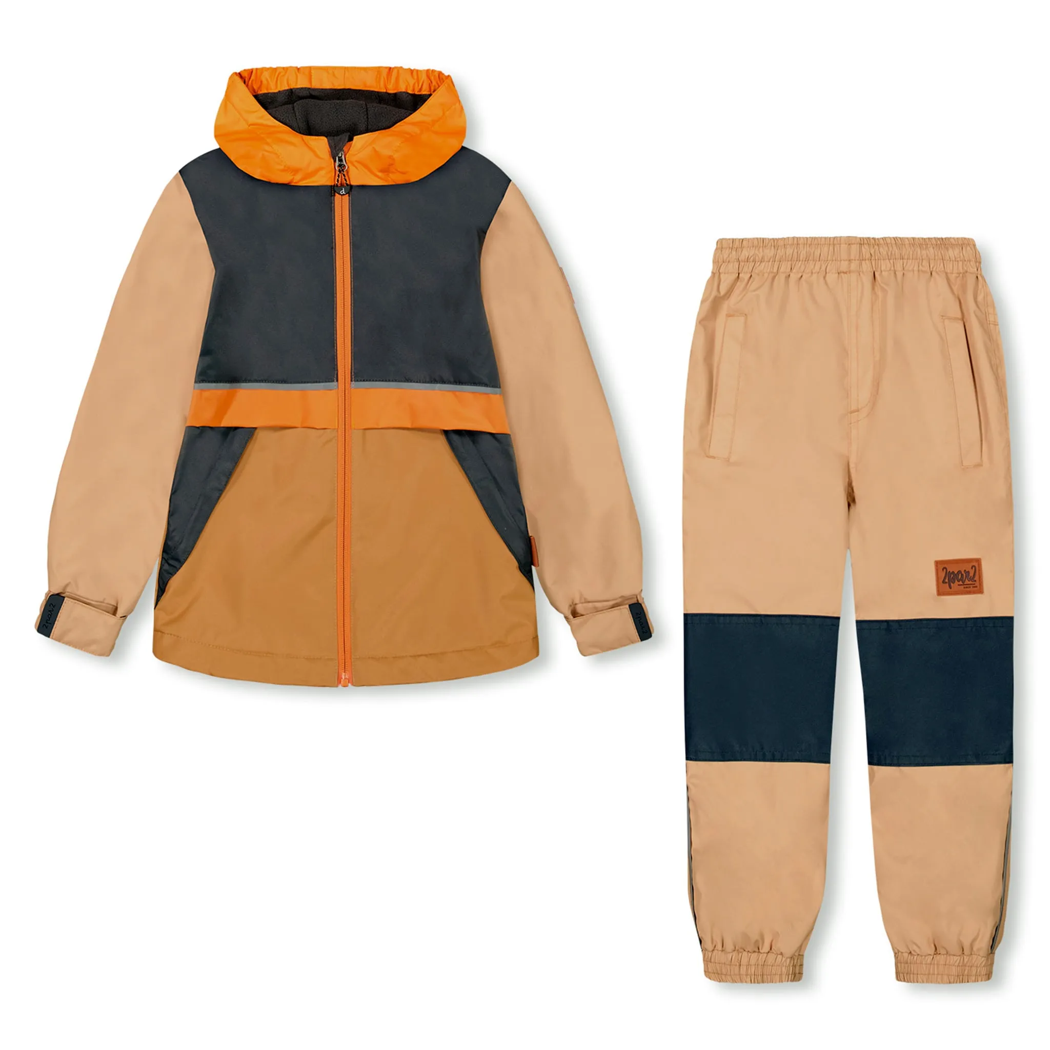 Deux par Deux Ensemble Extérieur 2 Pièces Colorblock 2-6ans