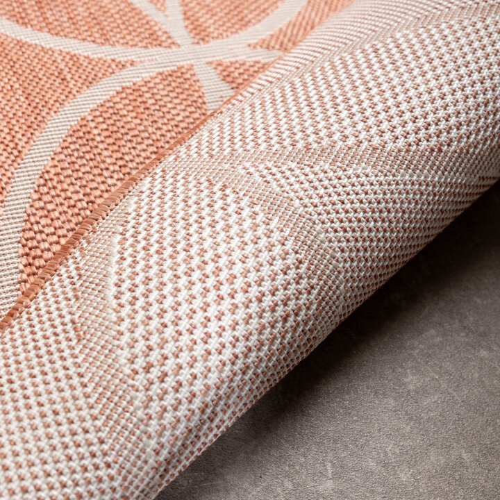 Geometrisch buitenkleed - Faro Ripple Roze