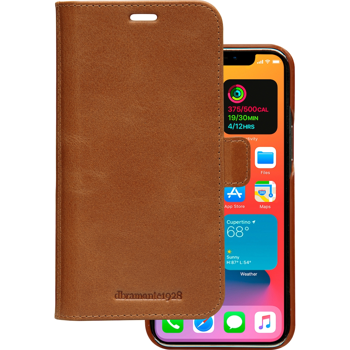 Dbramante1928 Lynge lommebokdeksel til iPhone 12/12 Pro (brun)
