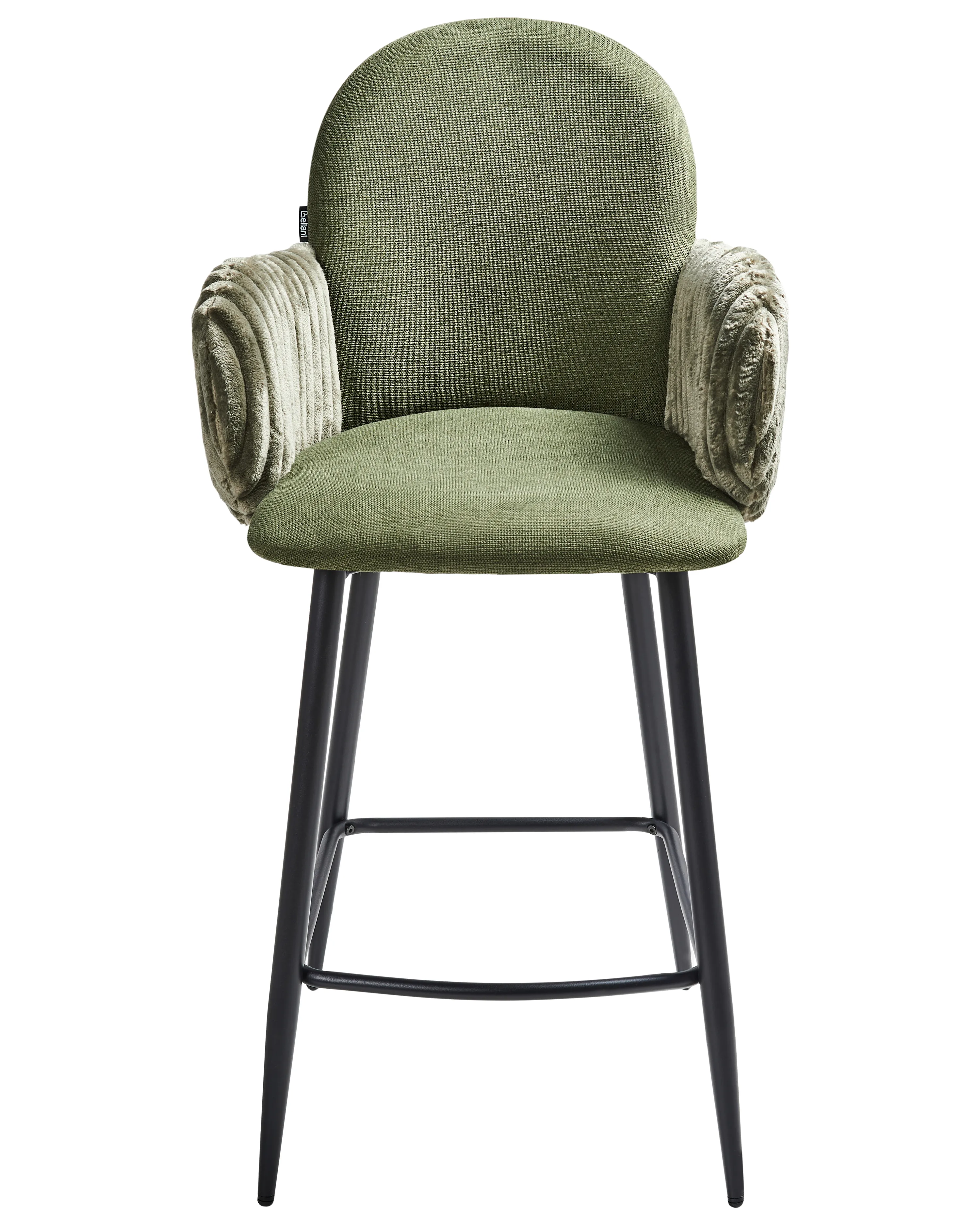Set van 2 barstoelen AMITY Stof Groen