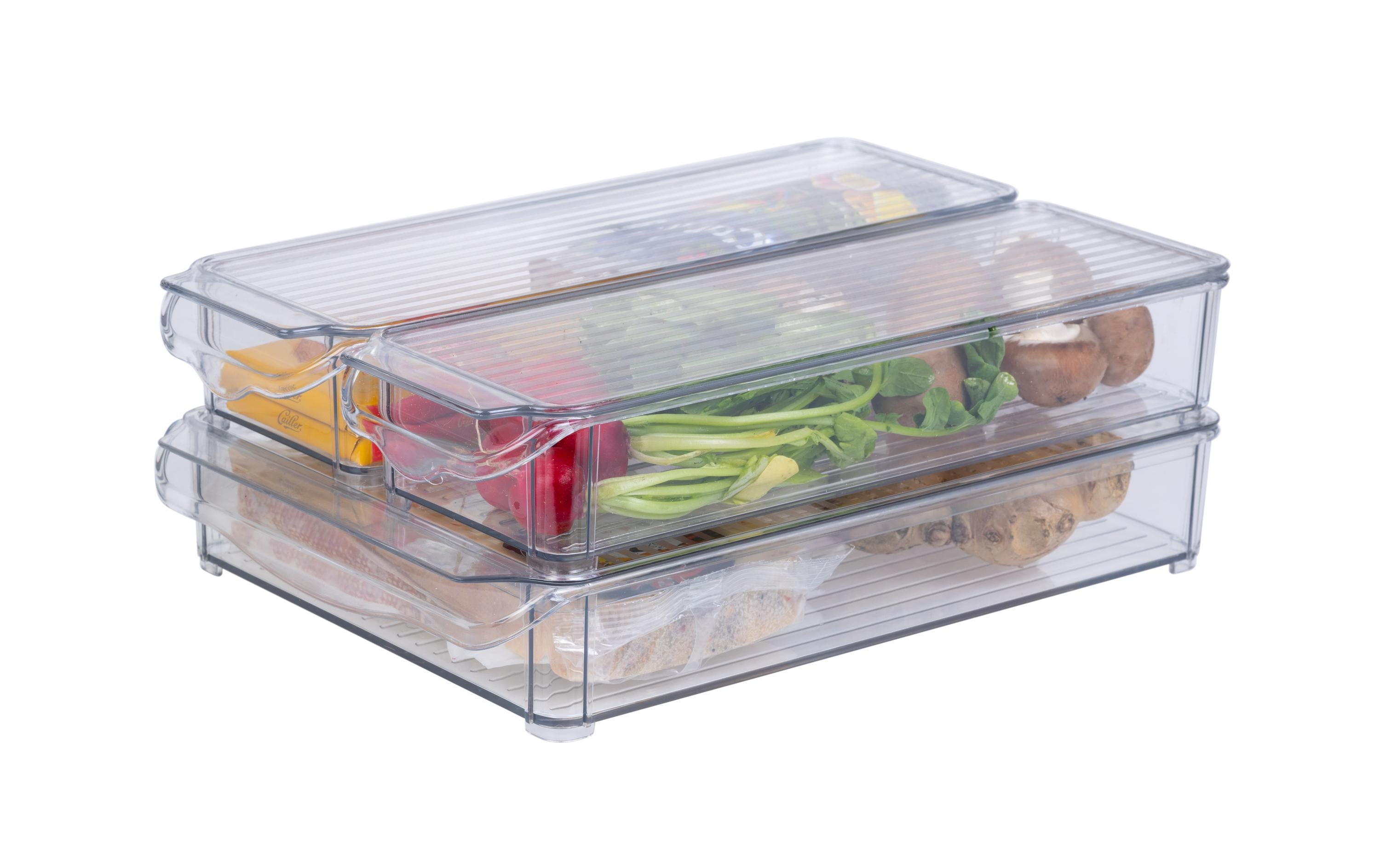 Kühlschrankorganizer 3-teilig, TransparentKühlschrankorganizer Set