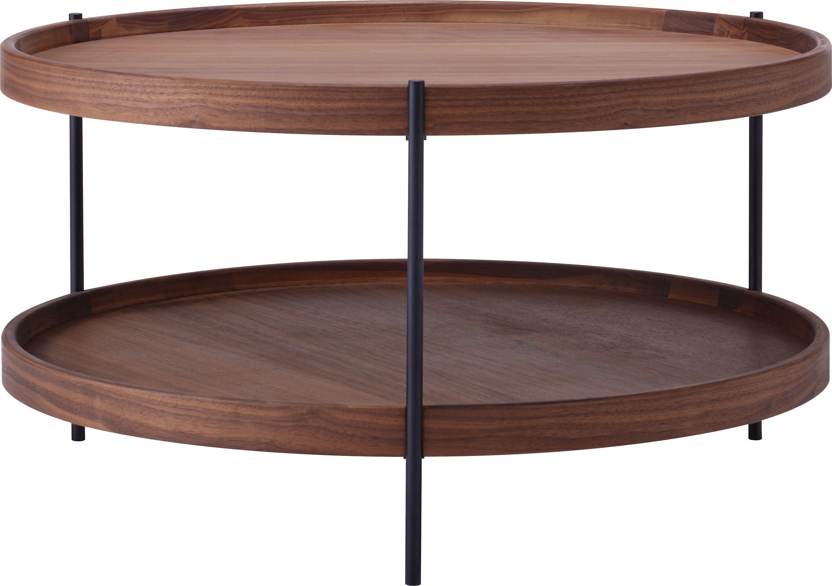 MALA Salontisch - Nussbaum / B: 69.0 cm x T: 69.0 cm x H: 38.0 cm