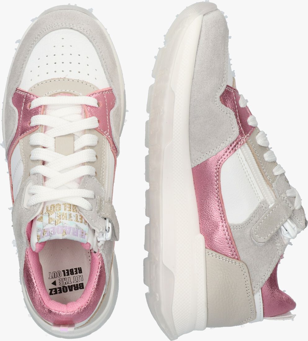 BRAQEEZ gebroken wit braqeez lage sneakers fallon flow