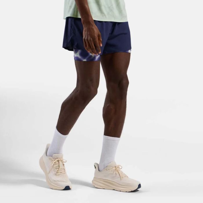 Odlo Herre Shorts Zeroweight 2in1 5 Inch Shorts Blå